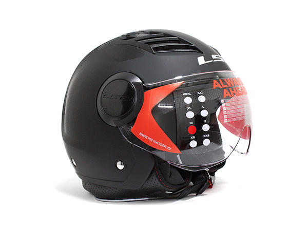CASCO ABIERTO LS2 AIRFLOW SOLID M NGO/MATE OF562