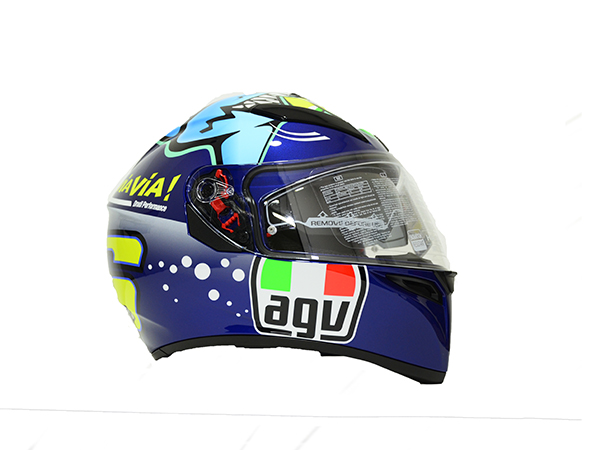 CASCO CERRADO AGV K-3 SV E2205 TOP-ROSSI MISANO 2015 XL AZUL