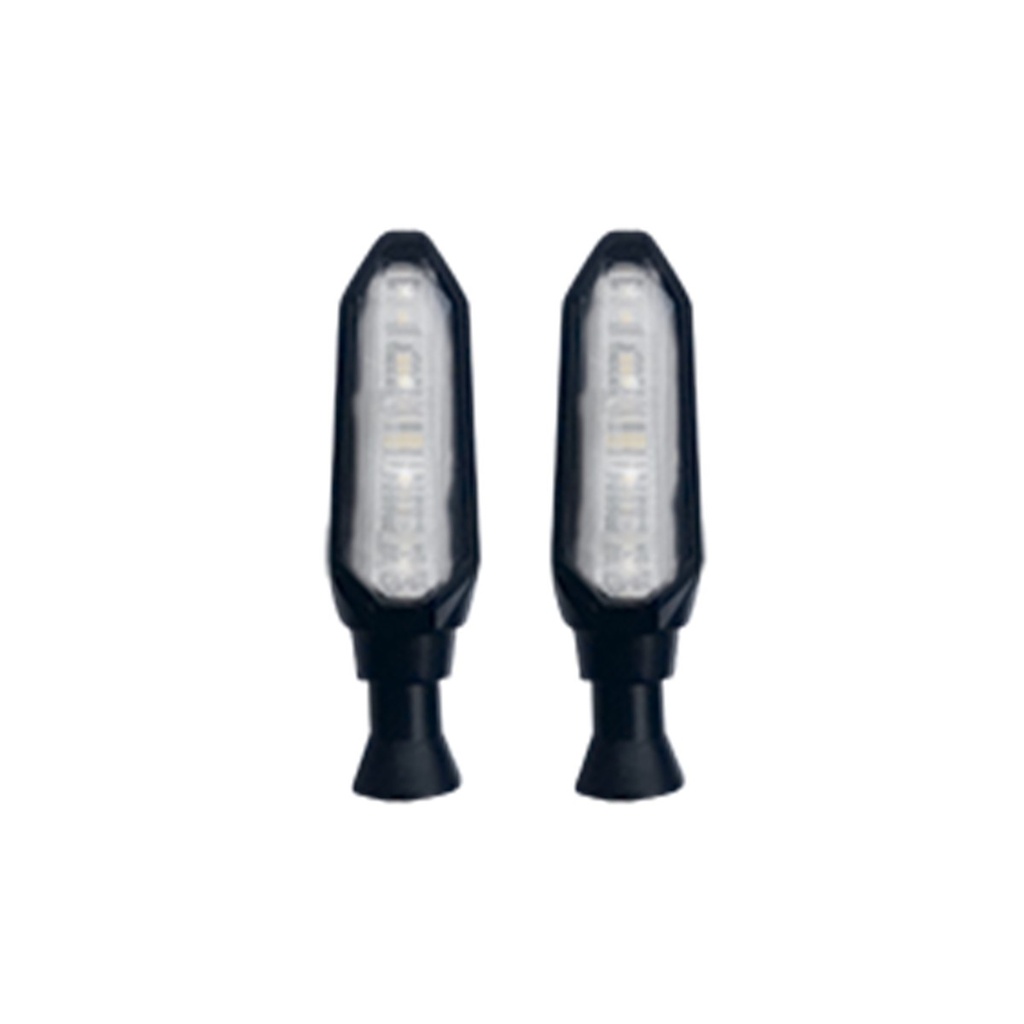 DIRECCIONAL LED SECUENCIAL PREMIUM 4 HYPERLED  UNIVERSAL (AMARILLO-BLANCO)