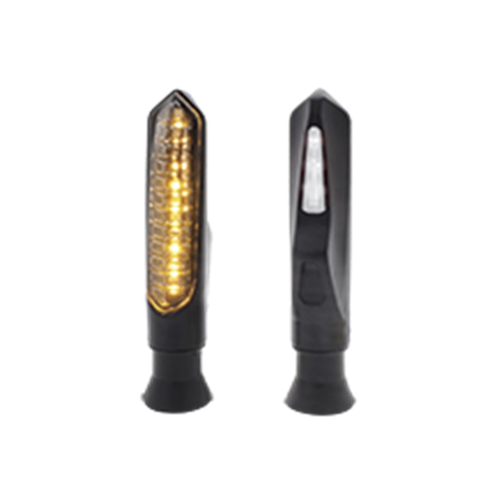 DIRECCIONAL LED SECUENCIAL TIPO VELA UNIVERSAL (AMARILLO-BLANCO)