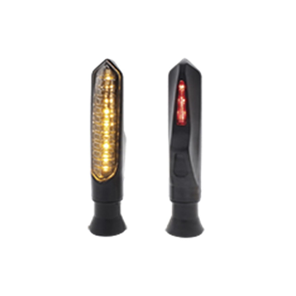 DIRECCIONAL LED SECUENCIAL TIPO VELA UNIVERSAL (AMARILLO-ROJO)