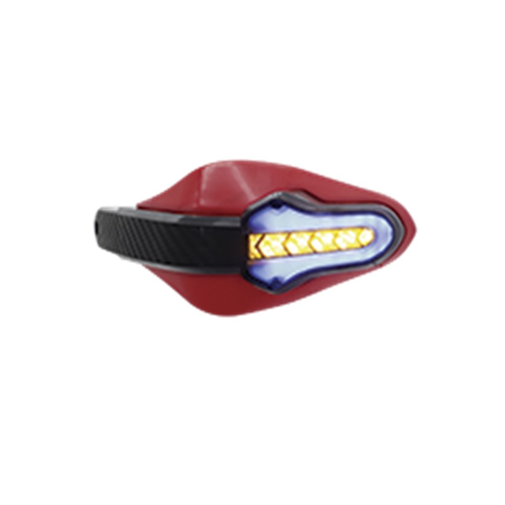 PROTECTOR DE PUÑOS DEPORTIVO COLOR ROJO CON INTERMITENTE