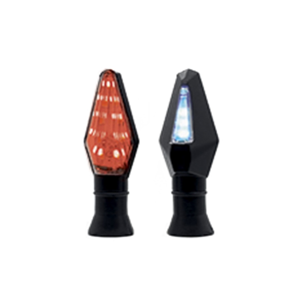 DIRECCIONAL LED DUO TIPO ROMBO UNIVERSAL (ROJO)