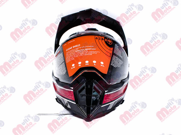 CASCO CROSS IRON RACING-K13 DOT ROJO TALLA M