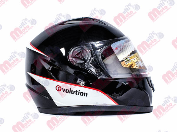 CASCO EVOLUTION CERRADO E-111 NEGRO L