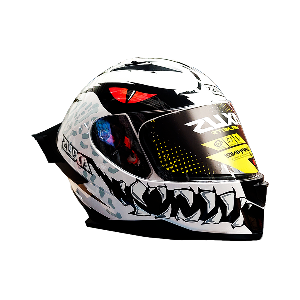 CASCO PARA MOTOCICLISTA CERRADO ANGRY WHITE XL