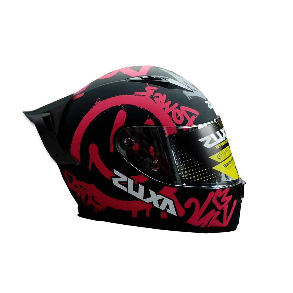 CASCO PARA MOTOCICLISTA CERRADO SPRAY RED/GRAY L