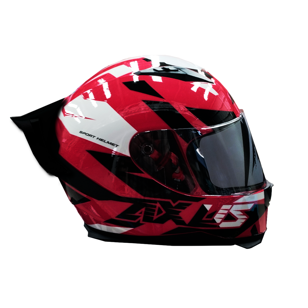 CASCO PARA MOTOCICLISTA CERRADO SKY RED/BLACK XL