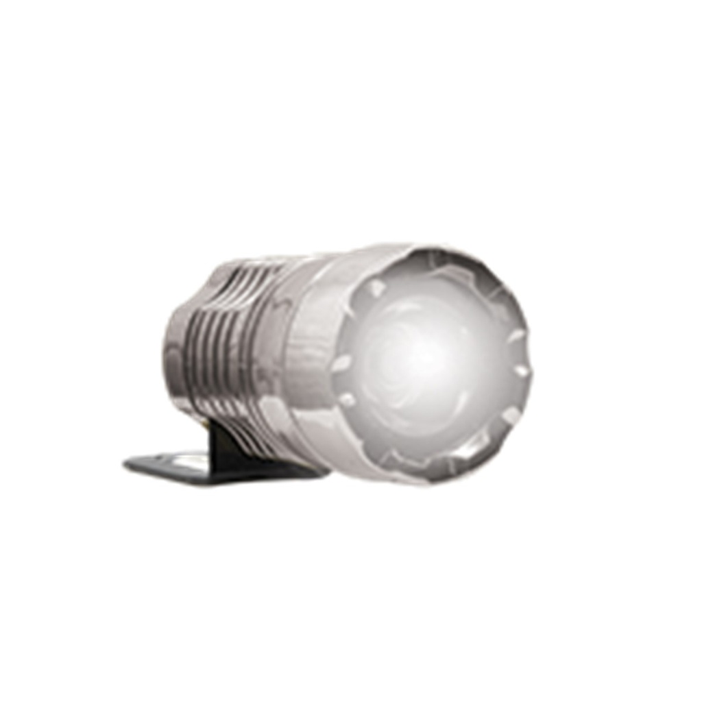 FARO 1 LED TIPO BARRIL DELANTERO O TRASERO ESTROBO (BLANCO)