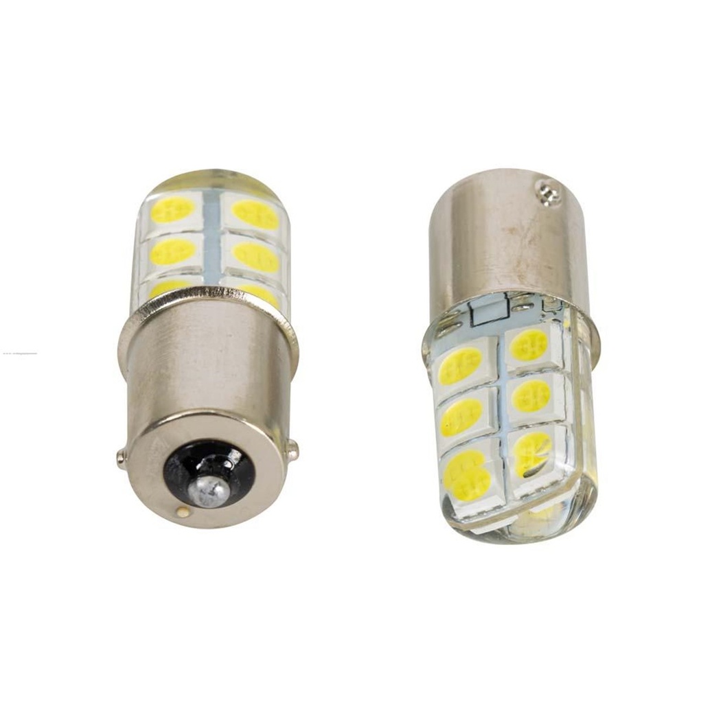FOCO DIRECCIONAL BA15S 12V LED BLANCO (BLISTER C/2)