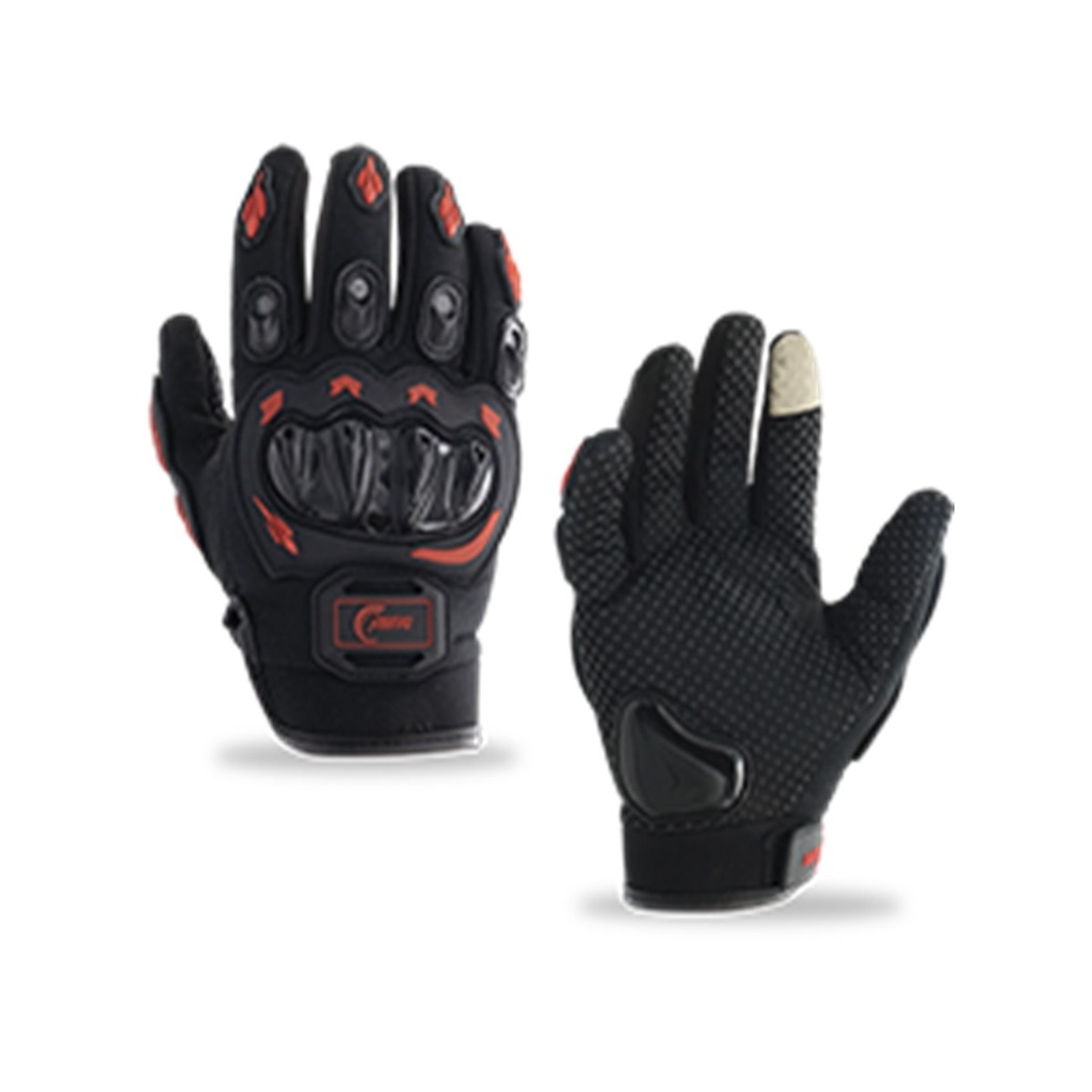GUANTE CON PROTECCIÓN COLOR ROJO  MEDIANO PARA PANTALLA TACTIL