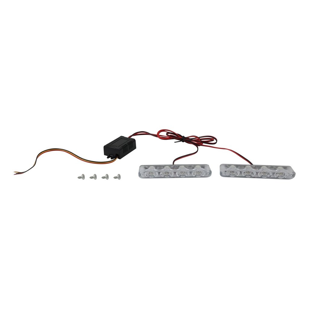 LUZ ESTROBO ROJO/ROJO SET 12V