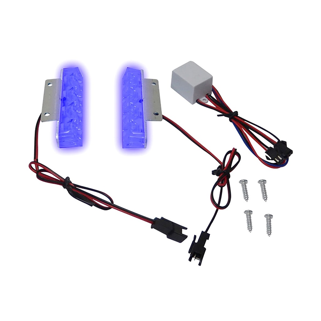 LUZ ESTROBO AZUL/AZUL SET 12V SUSTITUYE A 20-5113-001