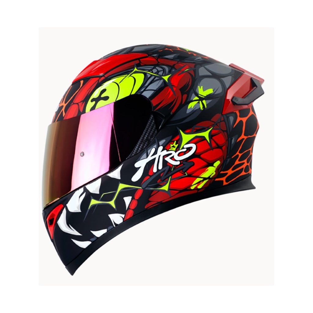 CASCO HRO 514 EVO GATOR INTEGRAL NEGRO/ROJO (L)