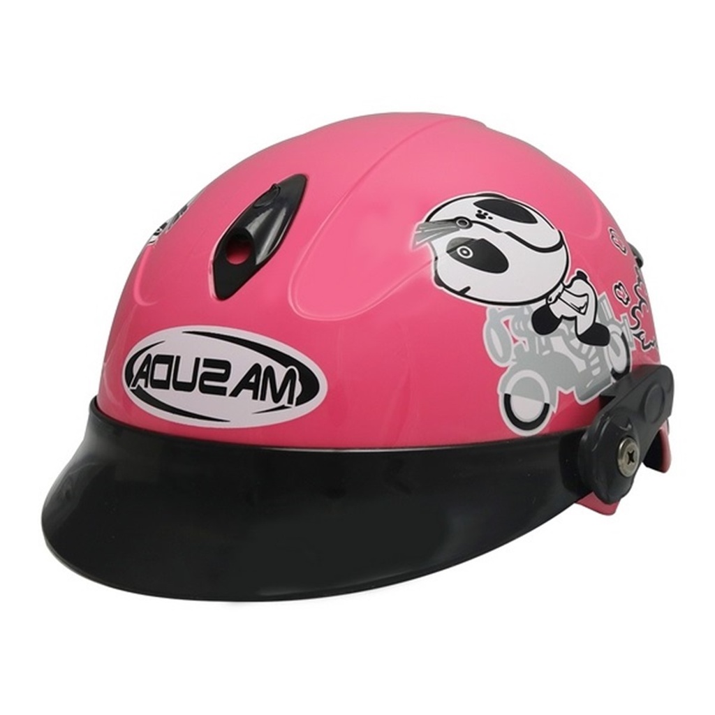 CASCO NIÑO 1/2 ABS MSD-508 MOTOCICLISTA ROSA