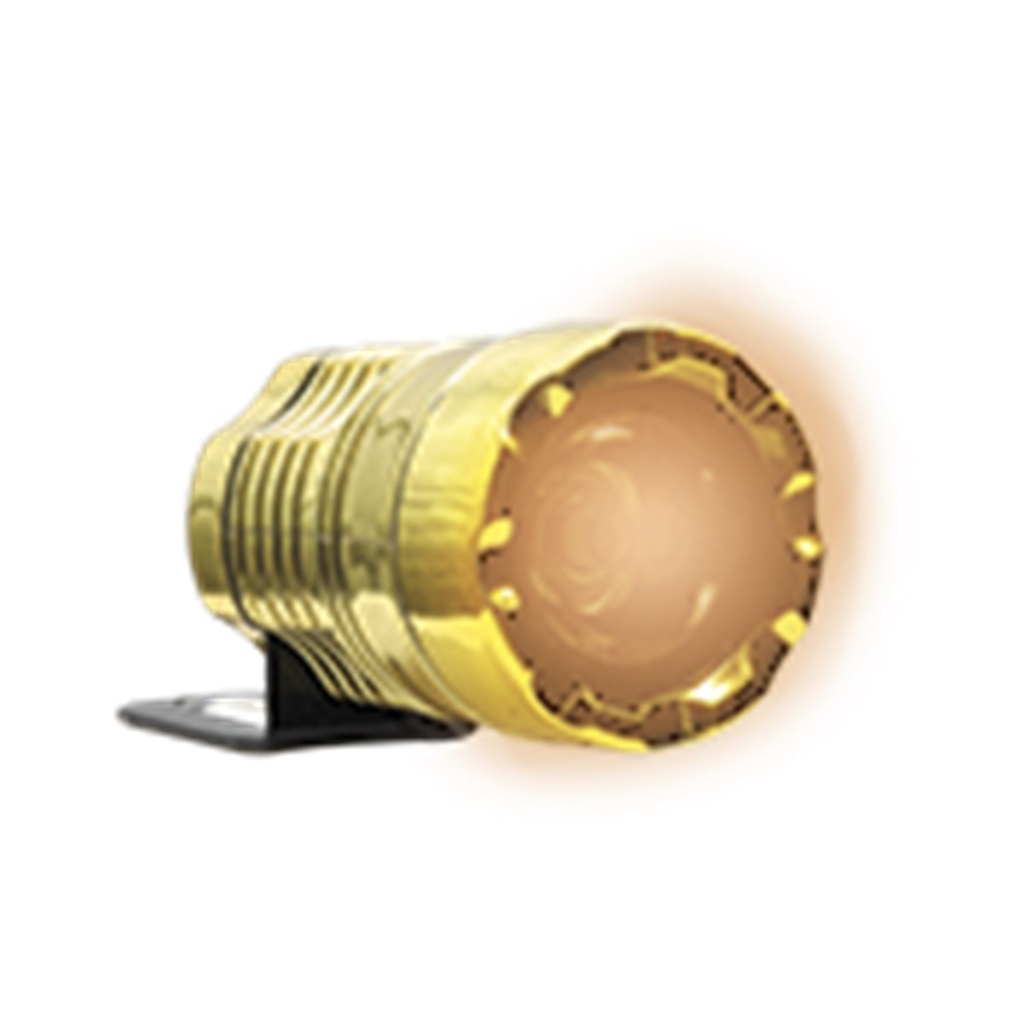 FARO AUXILIAR LED LUZ NARANJA TRASERO O DELANTERO FIJA 1 LED