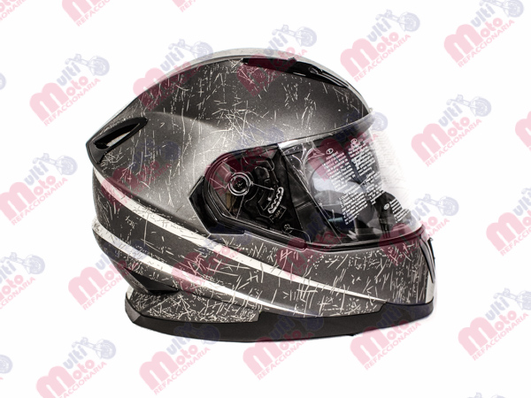 CASCO RODA SUPER STAR PRO GRIS/GRIS MATE GAMMA G CERRADO SVS