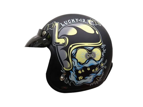 CASCO T50 LUCKY 13 BLUE LOCO