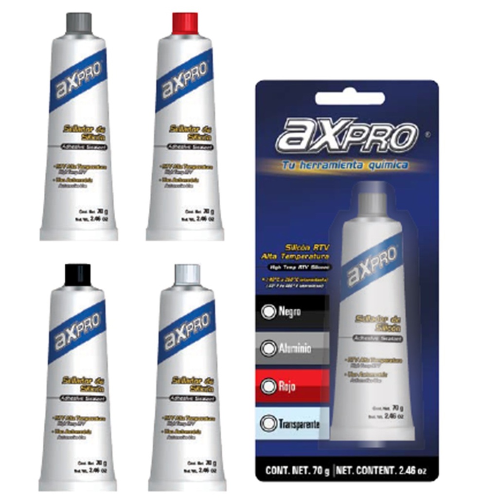 SILICÓN EN BLISTER (NEGRO)  AXPRO