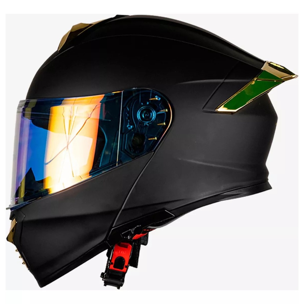 KOV CASCO THUNDER SOLID NE MAT DORADO M