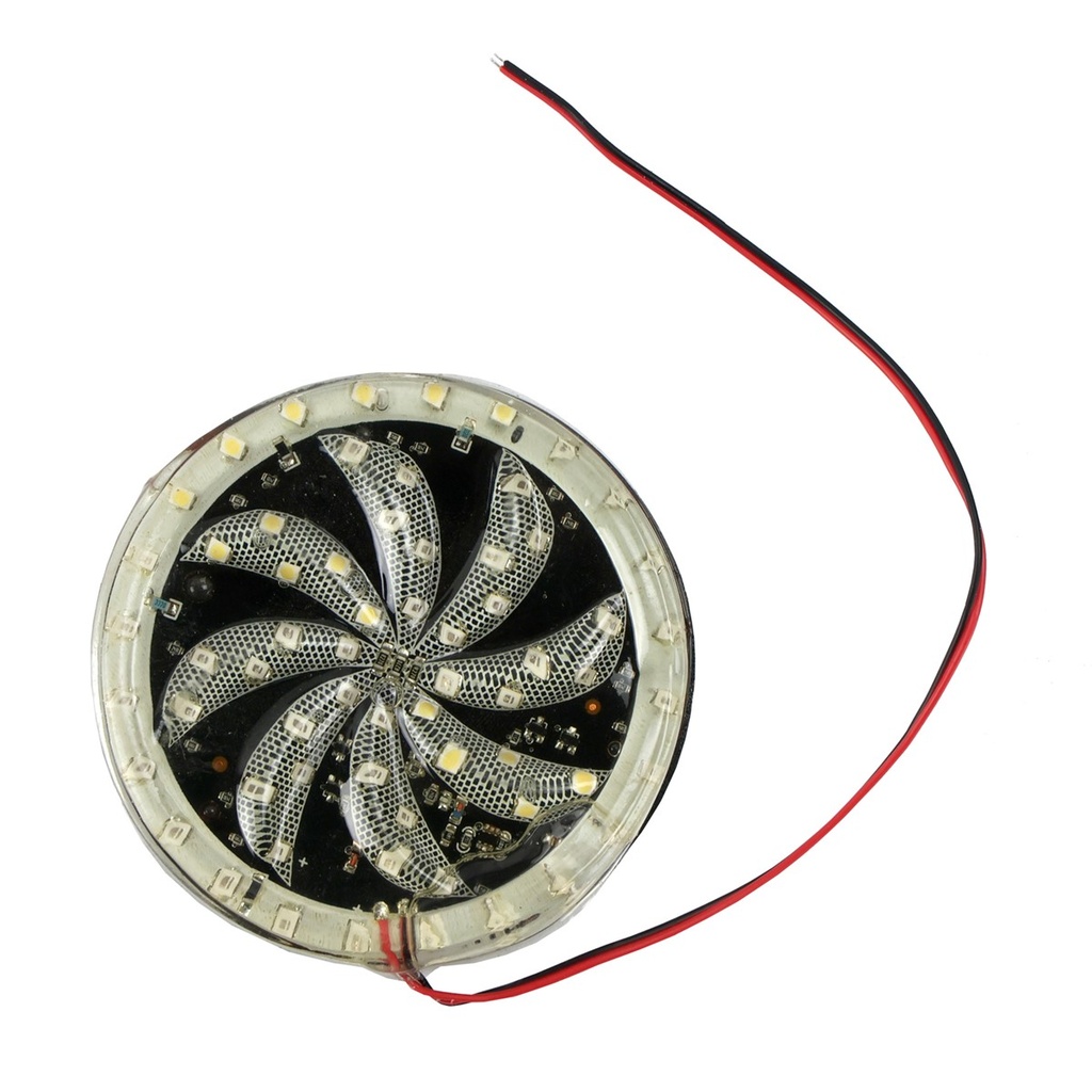 FARO DECORATIVO LED ROTATIVO CON MARCO 8 PULGADAS MULTICOLOR 12V SUSTITUYE A 99-5140-001