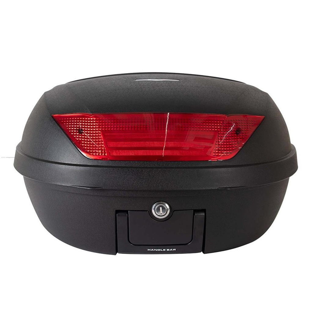 BAUL TRASERO MOTOCICLETA R7 RACING R03 NEGRO 52 LTS