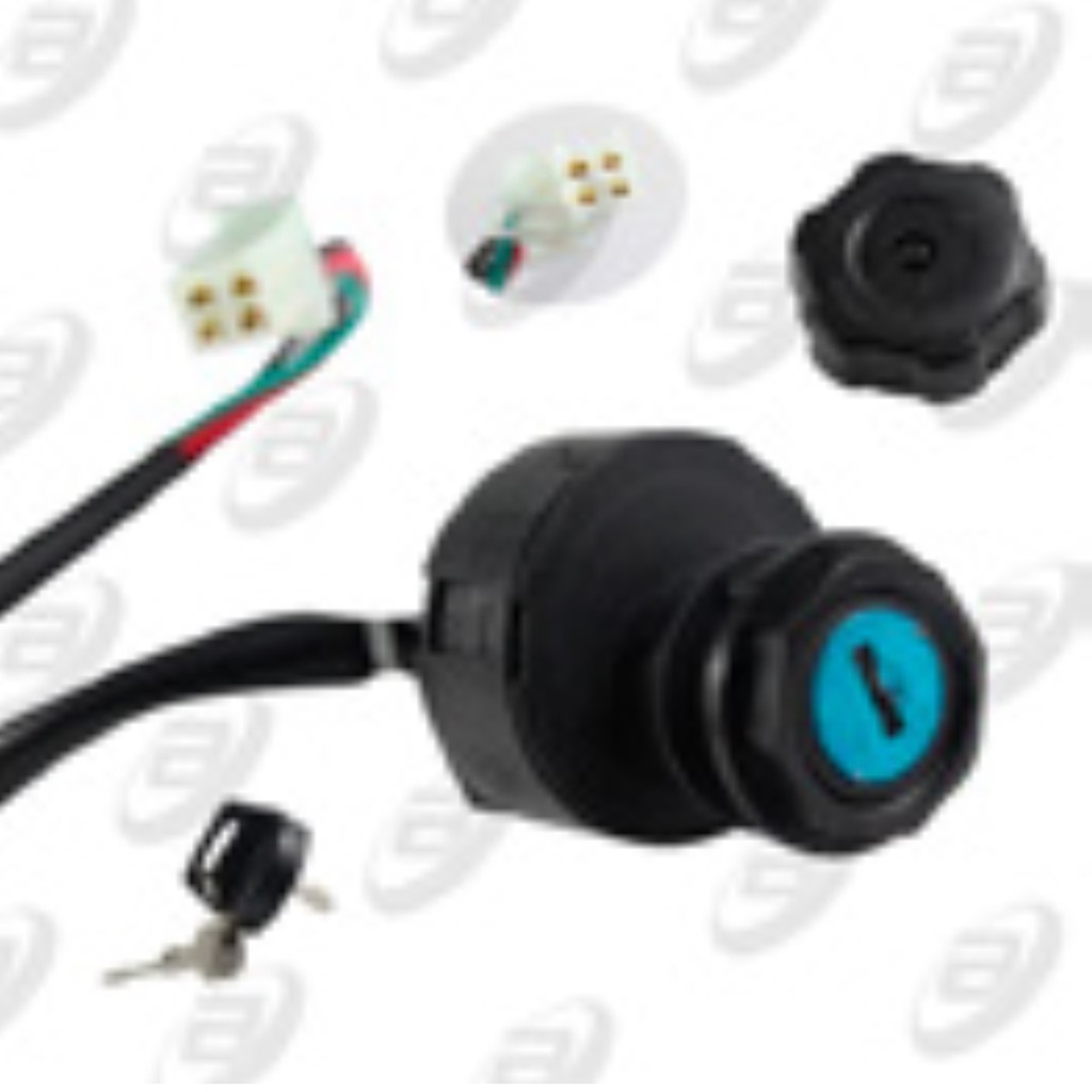 SWITCH INTERRUPTOR DE ENCENDIDO C/ JUEGO DE LLAVES TAPON DE GASOLINA 12 Vcc ATV-150 C/REVERSA 19-20 /ATV-180 16-20