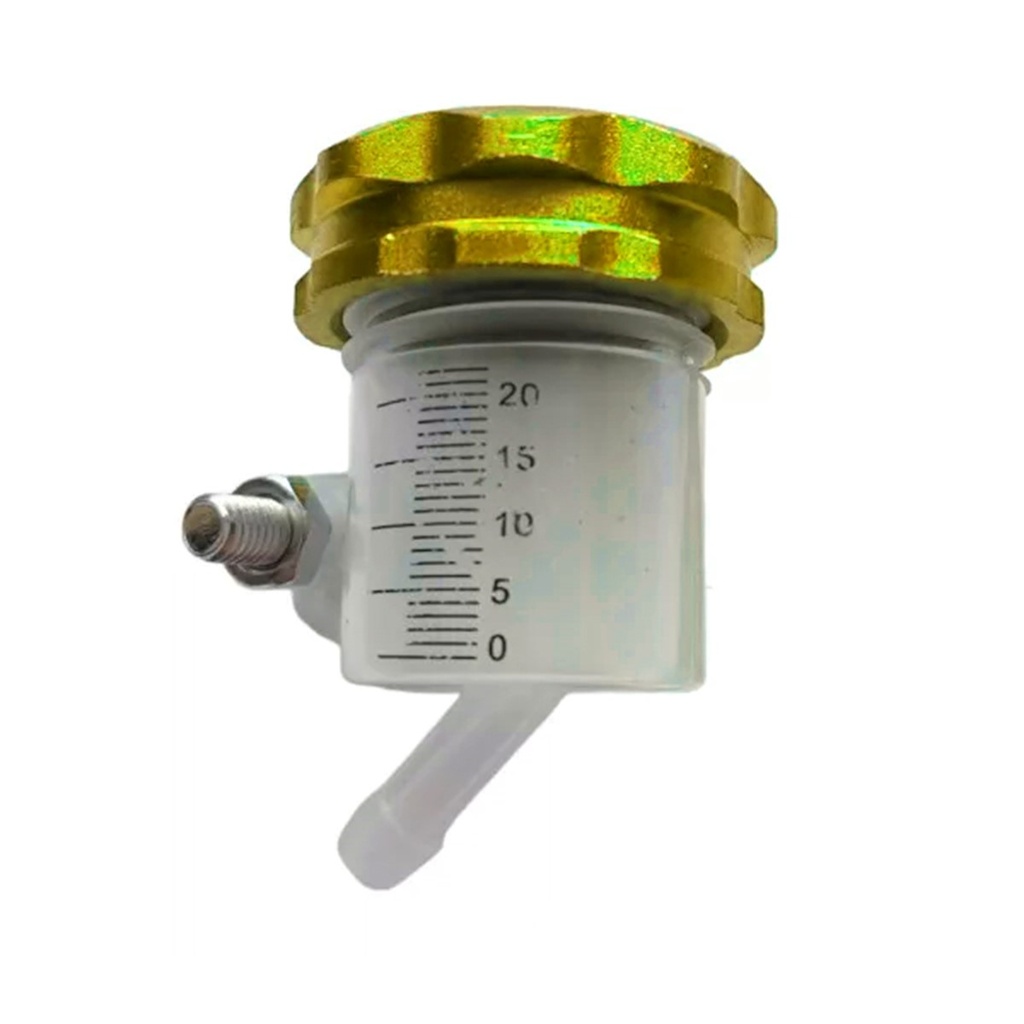 VASO DE ACEITE DE BOMBA DE FRENO DE MOTOCICLETA IR0802 DORADO