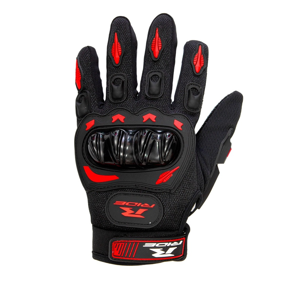 GUANTES URBAN NEGRO/ROJO M