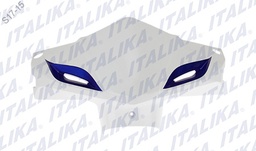 [F13011217] CUBIERTA FR MANUBRIO BLANCO VIVOS AZULES TRN150 EURO III, TRN175