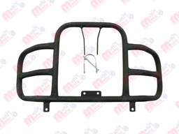 [01-UNNEF] DEFENSA UNIVERSAL MOTO TRABAJO TUBO 1" CAL 16 NEGRO PORTA FAROS