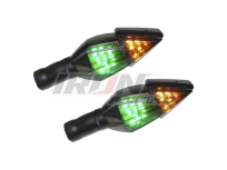 [DIR-3213-0634] DIRECCIONAL BI-COLOR 12V 14 LED'S 4 CABLES LUZ AMARILLO Y VERDE