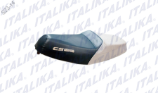 [F03010012] ASIENTO DOBLE BLUE+SILVER CS125