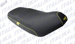 [F03010193] ASIENTO NEGRO COSTURA AMARILLO NEW WS150 2015