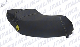 [F03010170] ASIENTO NEGRO COSTURA AMARILLO XS125