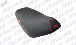 [F03010138] ASIENTO NEGRO COSTURA NARANJA NEW WS150