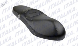 [F03010180] ASIENTO NEGRO COSTURA PLATA GS150, GS150 LED