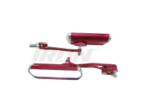 [ESP-4213-0080R] ESPEJO P/MOTO IRON RACING CLASICO ROJO