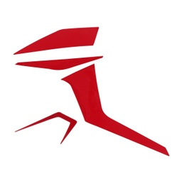 [F12050023] ETIQUETA ROJA GUIA AIRE INF LATERAL IZQ 200Z