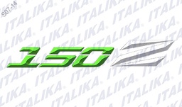 [F17050002] ETIQUETA TANQUE COMB 150Z VERDE 150Z