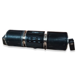 [CLA-3203-551] AUDIO FM C/ALARMA/BLUETOOTH/USB/TF/AISLAMIENTO ACUATICO PARA MOTOCICLISTA MSD-909 NEGRO