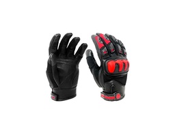 [0661787043224] GUANTE KOV PIEL DRAX NEGRO / ROJO L