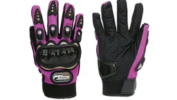 [GUA-7107-0054B] GUANTE P/ MOTOCICLISTA IRON RACING STREET MORADO TALLA S