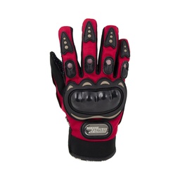 [GUA-7107-0050A] GUANTE P/ MOTOCICLISTA IRON RACING STREET ROJO TALLA M