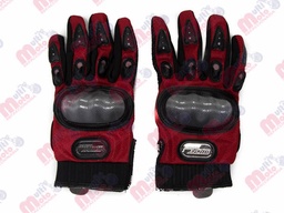 [GUA-7107-0001C] GUANTE P/MOTOCICLISTA IRON RACING COMANDANTE ROJO TALLA XL