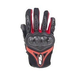 [GUA-7107-0010A] GUANTE P/MOTOCICLISTA IRON RACING TACTIL TOUCH NAVEGADOR ROJO TALLA M