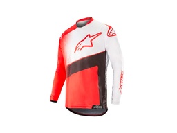 [7617-1265] JERSEY PARA MOTOCROSS RACER SUPERMATIC ROJ/NGO/BCO L