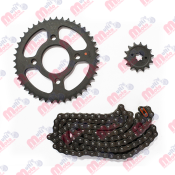 [36JZ0026] JGO DE SPROCKET Y CADENA BAJAJ BM150, BM150X, DISC150 disc