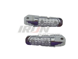 [POS-1616-0812P] JGO POSAPIE TRASERO ALUMINIO UNIVERSAL PLATA