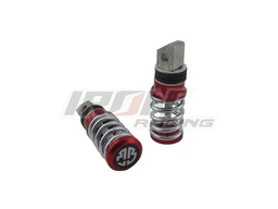 [POS-1616-0813R] JUEGO POSAPIE ALUMINIO DECORATIVO RESORTE ROJO